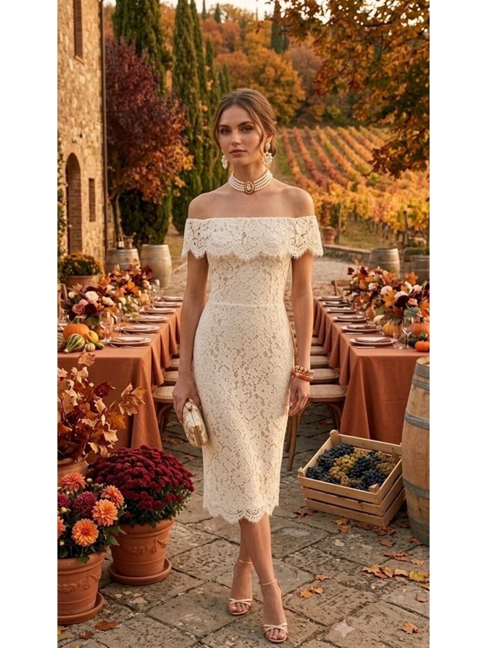 Cocomelody Women's Sleeveless Lace V Neck Sandy Beige Size 14 Bridesmaid Dress